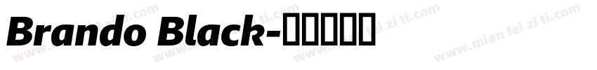 Brando Black字体转换